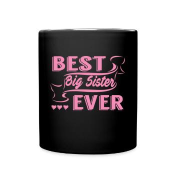 Meilleure grande soeur jamais - Mug uni - noir - Devant