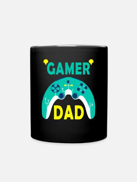 Papa joueur - Mug uni - noir