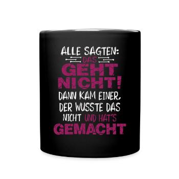 C’est un bon dicton . - Mug uni - noir - Devant