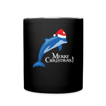 dolphin - Full Colour Mug - black - Front
