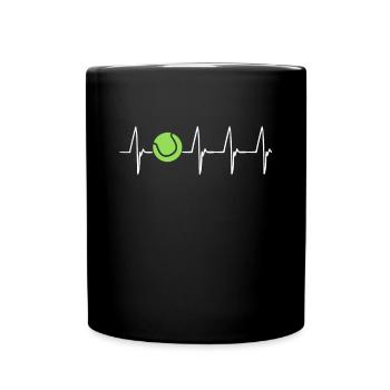 Vêtements de tennis tennis design figures cadeau - Mug uni - noir - Devant