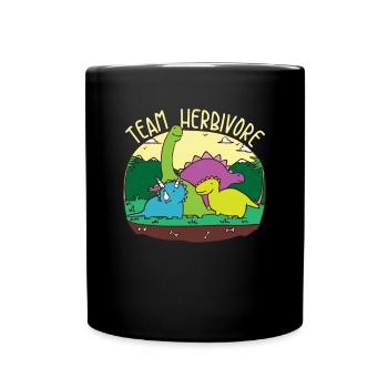 Dinosaures Enfants Bande Dessin animé Peint Cadeau - Mug uni - noir - Devant