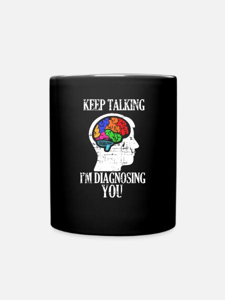 Psychologie Gespräche - Tasse einfarbig - Schwarz