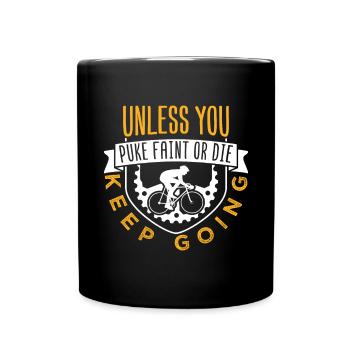Cycling Sport King Keep Going - Full Colour Mug - black - Front