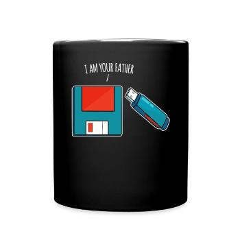 Je suis ton père, une clé USB, un vieil ordinateur - Mug uni - noir - Devant