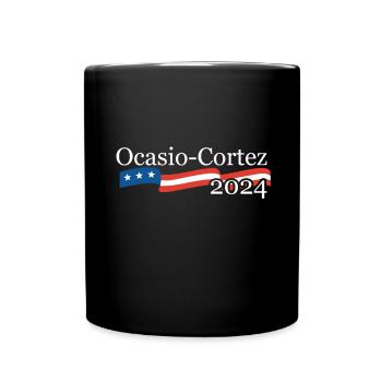 Alexandria Ocasio Cortez 2024 - Full Colour Mug - black - Front