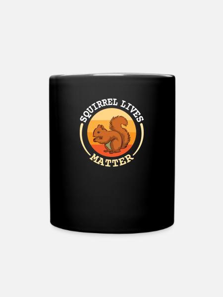 squirrel - Full Colour Mug - black