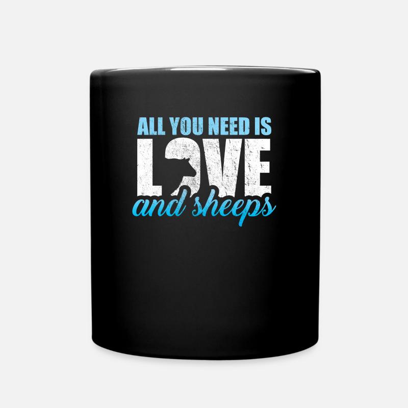 sheep - Full Colour Mug - black