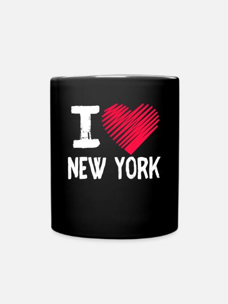 J'aime New York NY Tourist GIft - Mug uni - noir