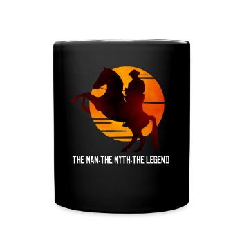 Red Dead Redemption The Man The Myth The Legend - Full Colour Mug - black - Front