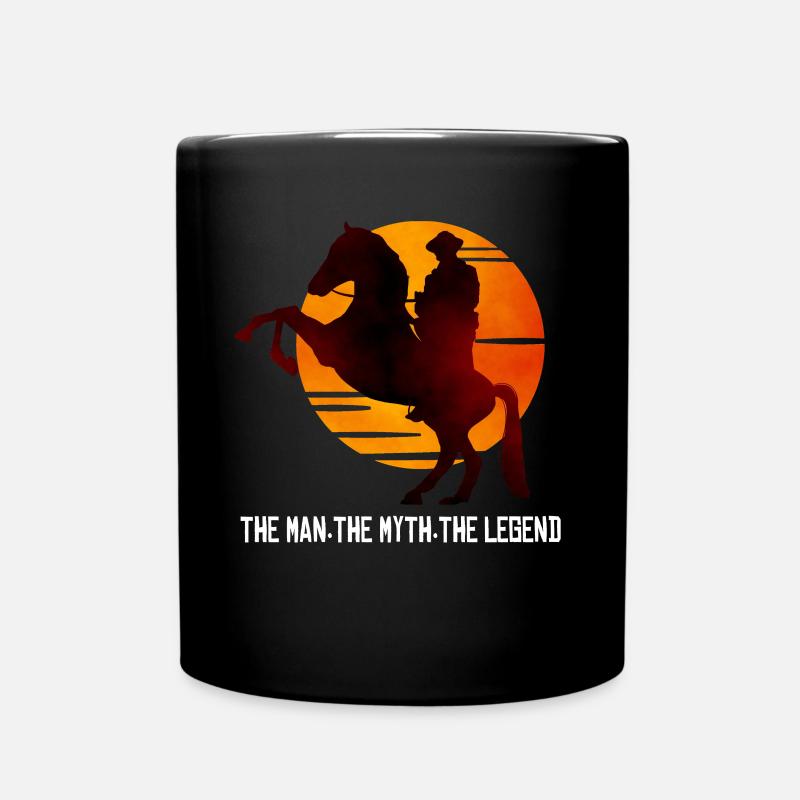 Red Dead Redemption The Man The Myth The Legend - Tasse einfarbig - Schwarz