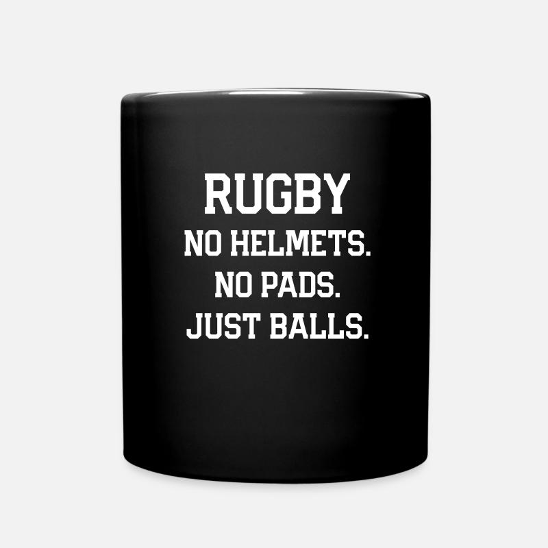 rugby - Full Colour Mug - black