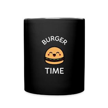 Burgertime Burgers Burger Hamburger Cheeseburger - Mug uni - noir - Devant