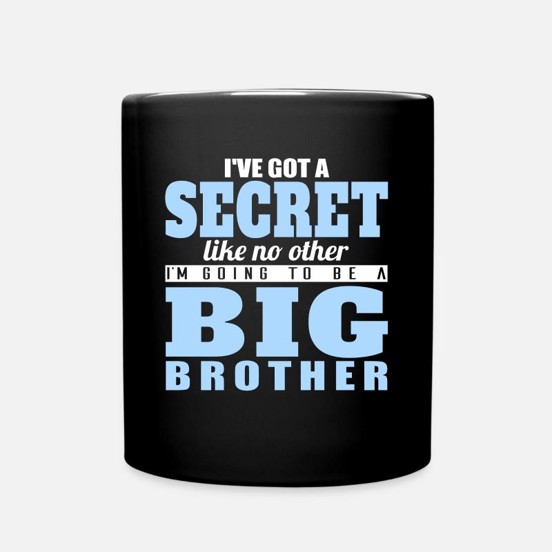 Ich werde ein großer Bruder - Tasse einfarbig - Schwarz