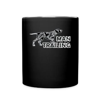 Mantrailing Hundesport - Tasse einfarbig - Schwarz - Vorne