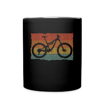 mountain bike - Full Colour Mug - black - Front