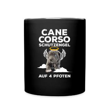 Cane Corso Ange Gardien Pattes Chiot Moloss - Mug uni - noir - Devant