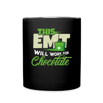 EMT Emergency Medical Technician Paramedic Gift - Full Colour Mug - black - Front