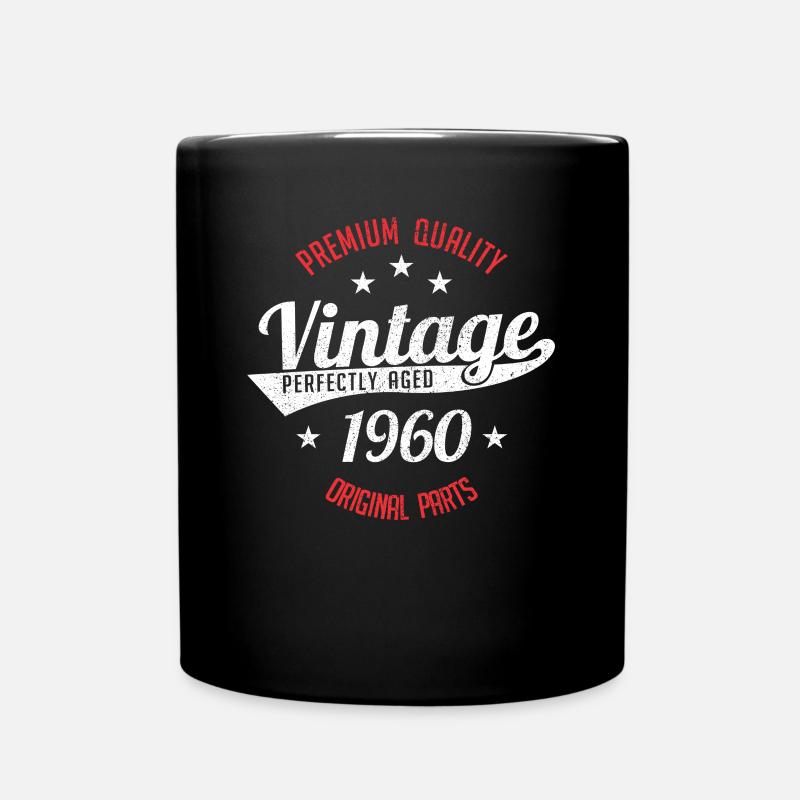 1960 vintage - Full Colour Mug - black