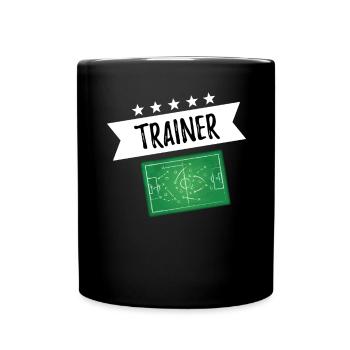 Conseil tactique des entraîneurs - Mug uni - noir - Devant