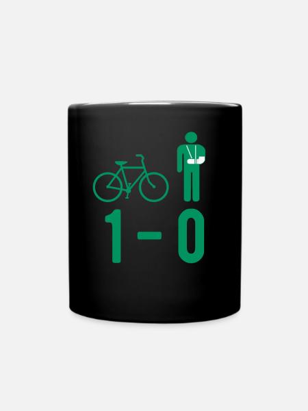 Accident de vélo plâtre fracture fracture - Mug uni - noir