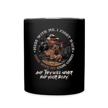 Cane Corso Jäger Hund Jagd Hunderasse Hundeliebe - Tasse einfarbig - Schwarz - Vorne