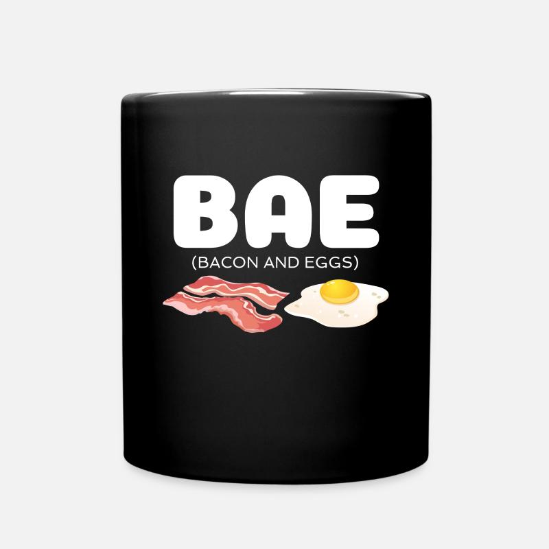 Bae Bacon and Eggs - Tasse einfarbig - Schwarz