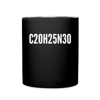 Acid LSD Psychedelisch Drogen C20H25N30 - Tasse einfarbig - Schwarz - Vorne