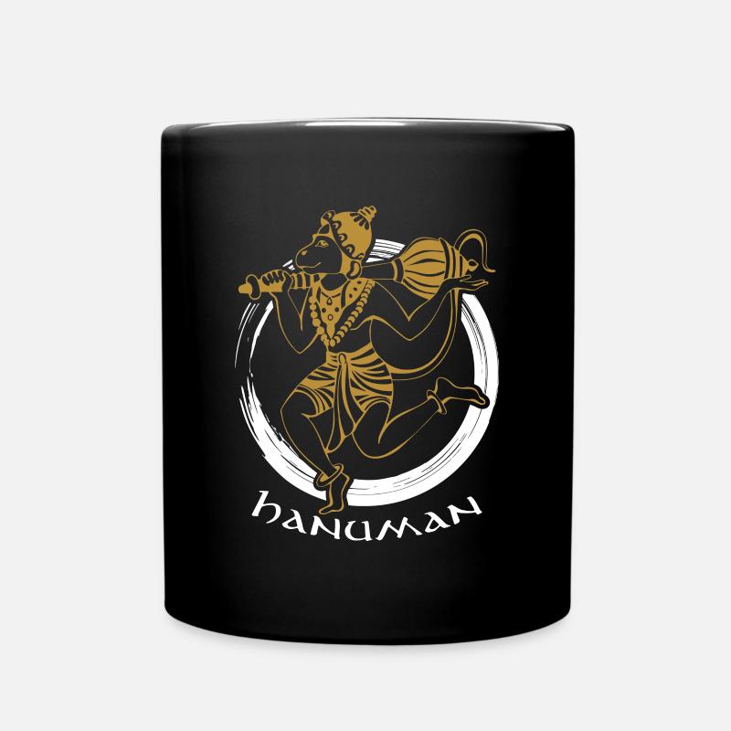 Lord Hanuman Design | Cadeau d'hindouisme pour les croyants - Mug uni - noir