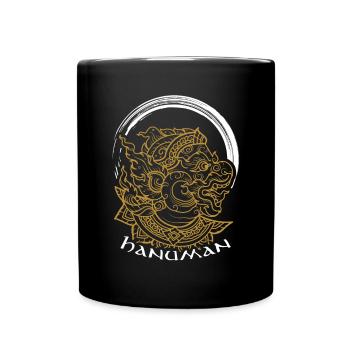 Lord Hanuman Design | Hinduism Gift for Believers - Full Colour Mug - black - Front