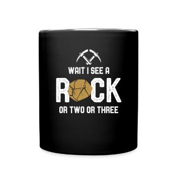 Géologie Pierre de Géologie Cadeau - Mug uni - noir - Devant