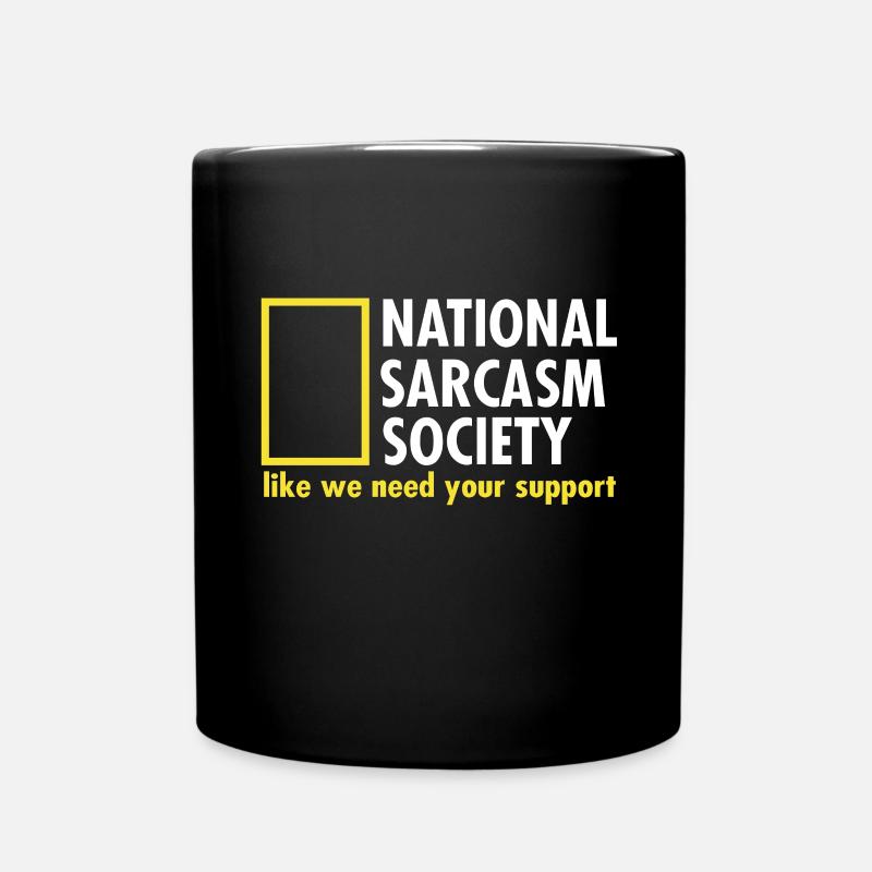 National Sarcasm Society - Full Colour Mug - black
