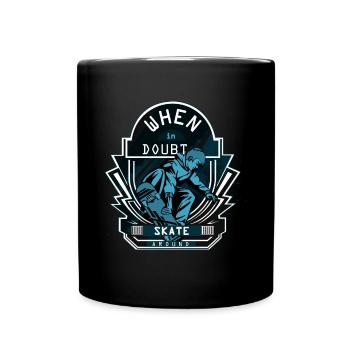 En cas de doute Skate Around Skateboard Gift - Mug uni - noir - Devant