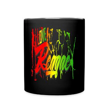 Reggae 6J'aime le reggae - Mug uni - noir - Devant