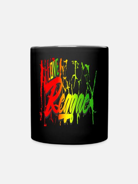 Reggae 6I love reggae - Tasse einfarbig - Schwarz