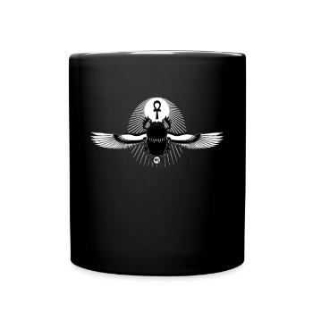 Ägypten Skarabäus Symbol - Tasse einfarbig - Schwarz - Vorne