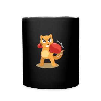 Félin combats Boxe Battements Sport Combat - Mug uni - noir - Devant
