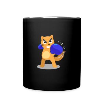 Félin combats Boxe Battements Sport Combat - Mug uni - noir - Devant