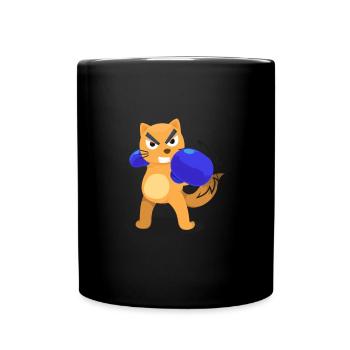 Félin combats Boxe Battements Sport Combat - Mug uni - noir - Devant