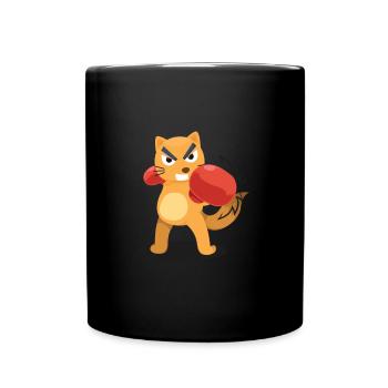 Félin combats Boxe Battements Sport Combat - Mug uni - noir - Devant