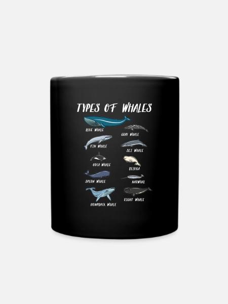 Biologie Baleines Espèces Baleines Grise Cachalot Orca - Mug uni - noir