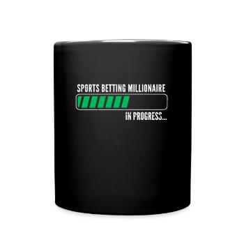 Sports Betting Millionaire Sports Betting Money Progress - Full Colour Mug - black - Front