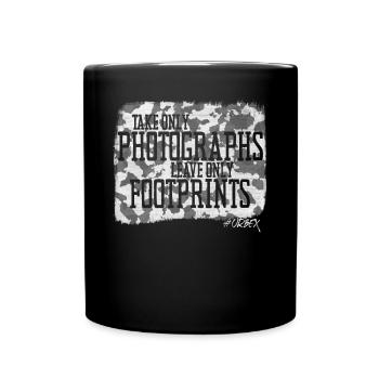 Urban Explorers Urbex Lost Places Photo Footprints - Mug uni - noir - Devant