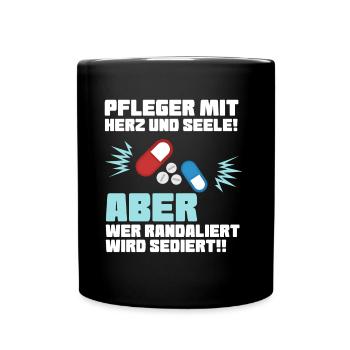 Caregiver With - Full Colour Mug - black - Front