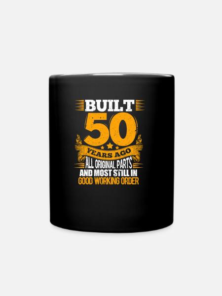 50th birthday - Full Colour Mug - black