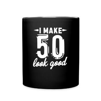 50th birthday - Full Colour Mug - black - Front