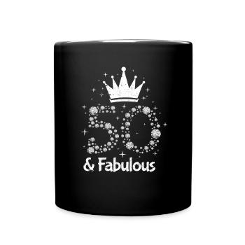 50th birthday - Full Colour Mug - black - Front