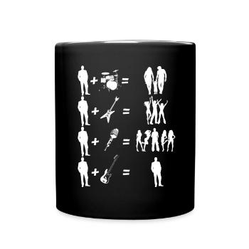 La basse vous rend solitaire - Mug uni - noir - Devant