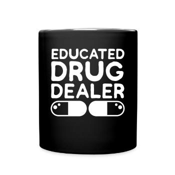 Apotheke Apotheker Apothekerin - Tasse einfarbig - Schwarz - Vorne