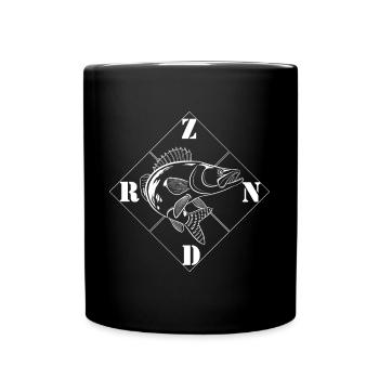 Angler Shirt - Zander - Predator Fishing - Full Colour Mug - black - Front